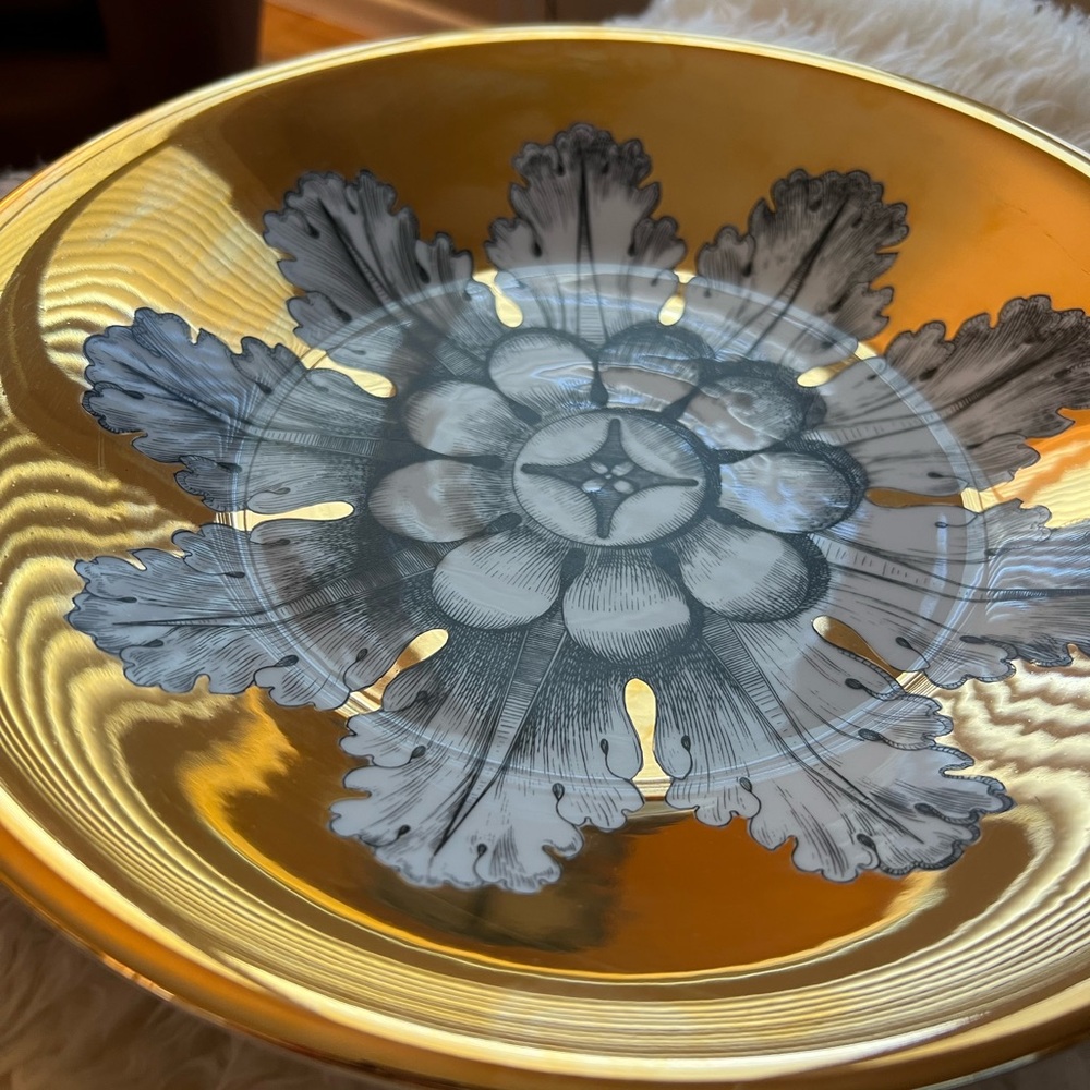 FORNASETTI Centerpiece Rosone n6 Gold Bowl - Picture 13 of 14